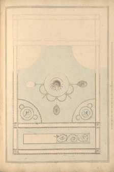 Design for Drawing Room Ceiling, Castlecoole, County Fermanagh, Ireland, ca. 1790-97. Creator: James Wyatt.