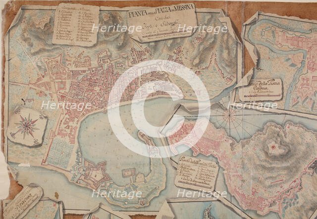 Pianta della Piazza di Messina, 1753. Creator: Ottone di Berger, Giovanni (active ca 1750).