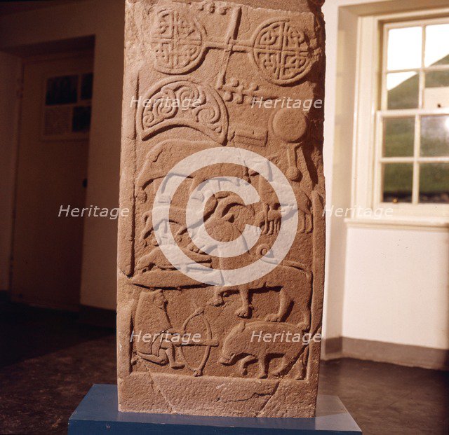 The 'Drosten' Stone, Pictish Cross-Slab from St. Vigeans, c850.  Artist: Unknown.