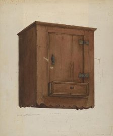 Wall Cabinet, c. 1939. Creator: Betty Jean Davis.