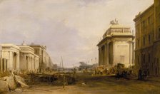 'Hyde Park Corner and Constitution Arch', c1833. Artist: James Holland