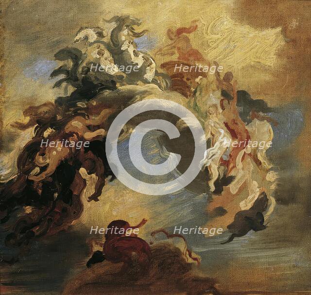 The victory of light over darkness, 1884/1885. Creator: Hans Canon.