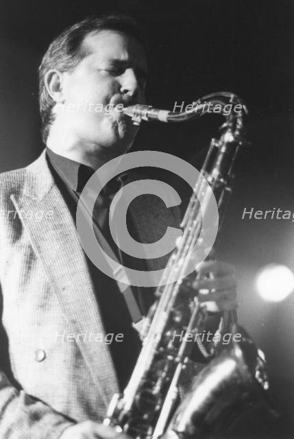Scott Hamilton, Jazz Caravan, Exchange, Cambridge, 1991. Creator: Brian Foskett.