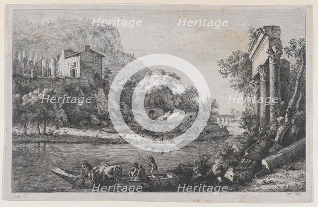 River Crossing, 1796. Creator: Jean-Jacques de Boissieu.
