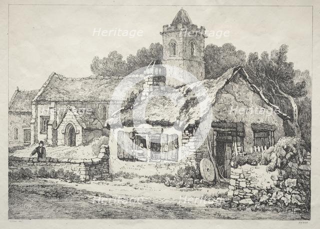 A Series of Ancient Buildings and Rural Cottages in the North of England: Ayton, 1821. Creator: Samuel Prout (British, 1783-1852).