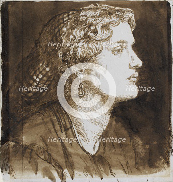 Portrait of Fanny Cornforth, c1860. Artist: Dante Gabriel Rossetti.