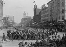 Inaugural Parades - Military Unit in Parade, 1917. Creator: Harris & Ewing.