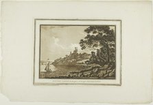 Benton Castle Looking down the Reach to Milford Haven, from Twelve Views in Aquatinta..., 1773-75. Creator: Paul Sandby.