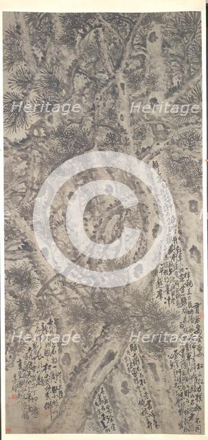 Five Pine Trees, 1747. Creator: Li Shan (Chinese, 1711-aft 1754).