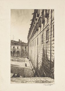 The Convent of San Payo, Santiago de Compostela, Spain, 1929. Creator: David Muirhead Bone.