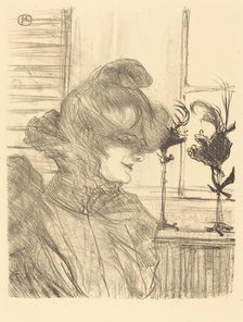 Mme. Le Marguoin, Milliner (Mme. Le Marguoin, modiste), 1900. Creator: Henri de Toulouse-Lautrec.
