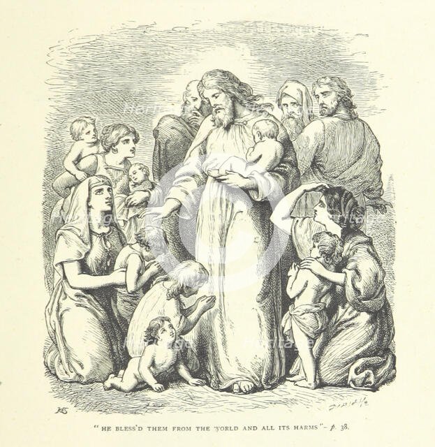 "He bless'd them from the world and all its harms", 1880.  Creator: Unknown.