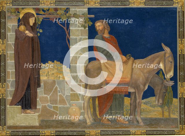 The Flight into Egypt, ca. 1915. Creator: H. Siddons Mowbray.