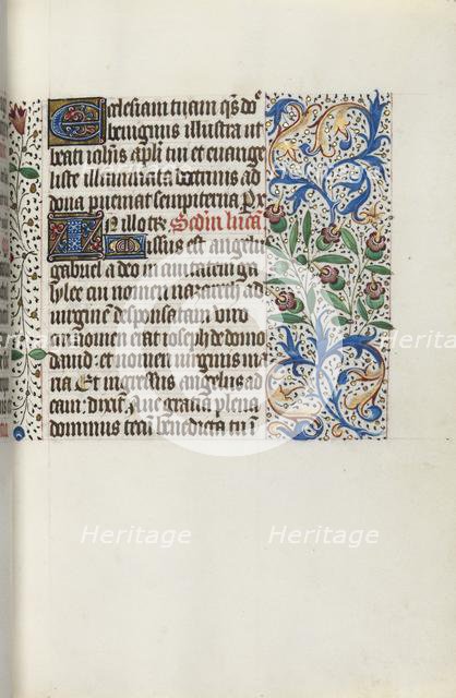 Book of Hours (Use of Rouen): fol. 141r, c. 1470. Creator: Master of the Geneva Latini (French, active Rouen, 1460-80).