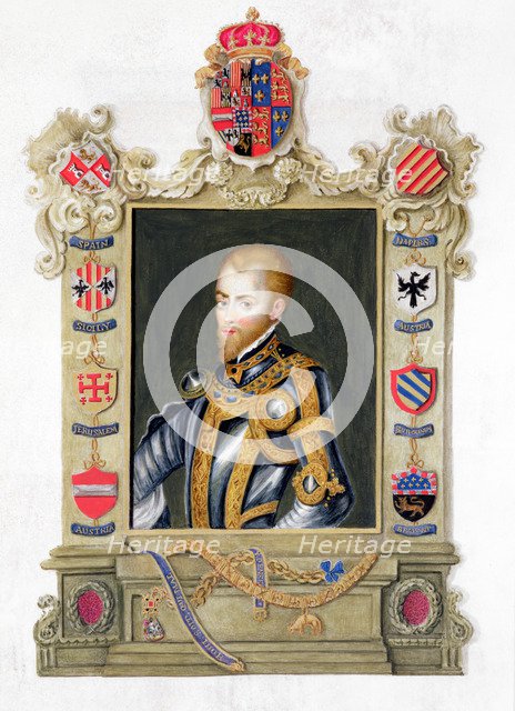 Philip II, King of Spain, 16th century (1825). Artist: Sarah, Countess of Essex