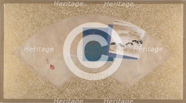 Three Landscapes, late 19th century. Creator: Shibata Zeshin.