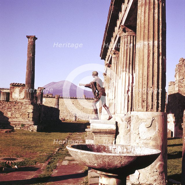 The Temple of Apollo, Pompeii, Italy.  Creator: Unknown.