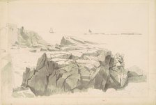 Shag Rocks, Nahant, Massachusetts, 1860-1865. Creator: William Stanley Haseltine.