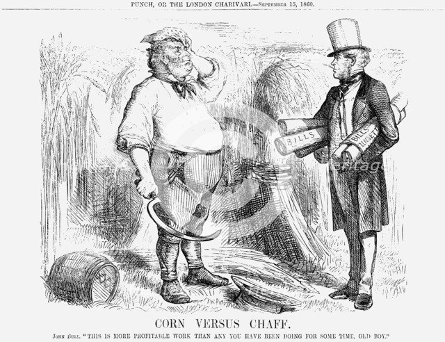 'Corn versus Chaff', 1860. Artist: Unknown