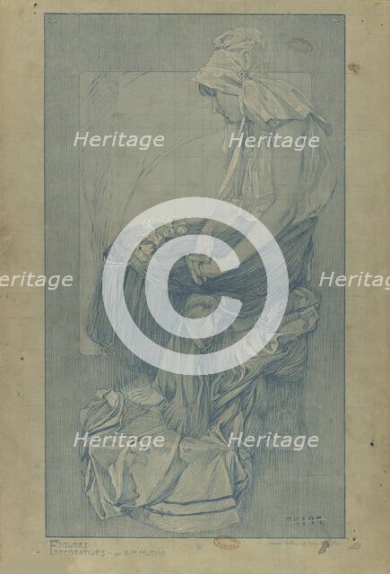 Figures décoratives, 1902. Creator: Mucha, Alfons Marie (1860-1939).