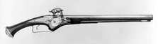 Wheellock Pistol, Swiss, Zürich, dated 1640. Creator: Felix Werder.