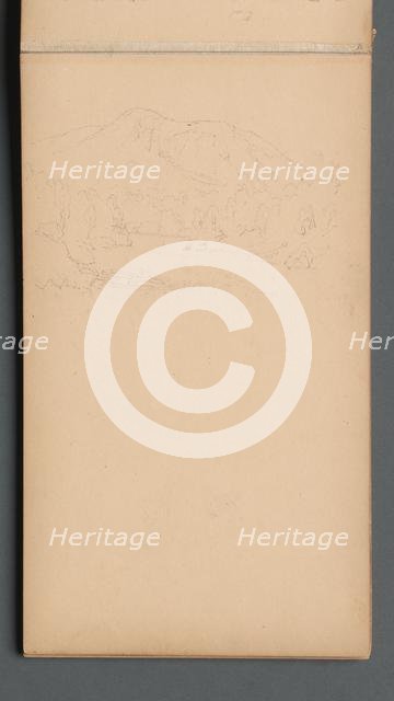 Sketchbook, page 08: Carter Mountian (?), 1859. Creator: Sanford Robinson Gifford (American, 1823-1880).