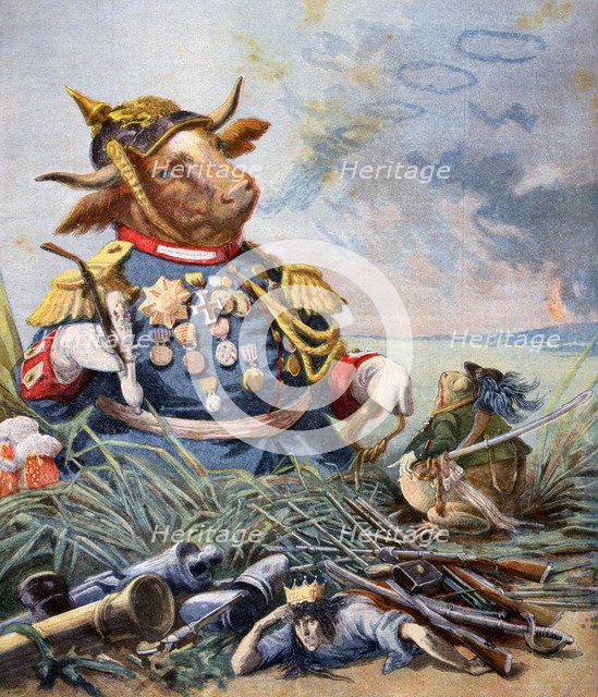 The Frog and the Ox, 1893. Artist: Jean de la Fontaine