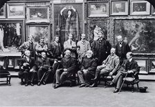 Photograph of the Council and Members of the Aberdeen Artists Society 1900,. Creator: Robert Brough.