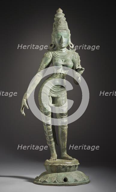 The Hindu Goddess Shridevi, 13th century. Creator: Unknown.