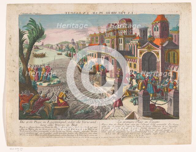 The first plague of Egypt, 1755-1779. Creator: Monogrammist BF.