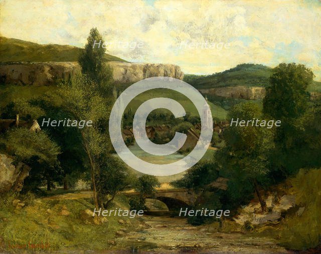 View of Ornans, probably mid-1850s. Creator: Gustave Courbet.