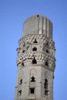 Minaret, Al Hakim Mosque, Cairo, Egypt, 1992. 