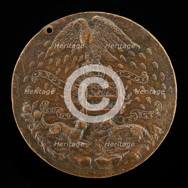 Eagle on an Armillary Sphere [reverse], c. 1475. Creator: Niccolo Fiorentino.