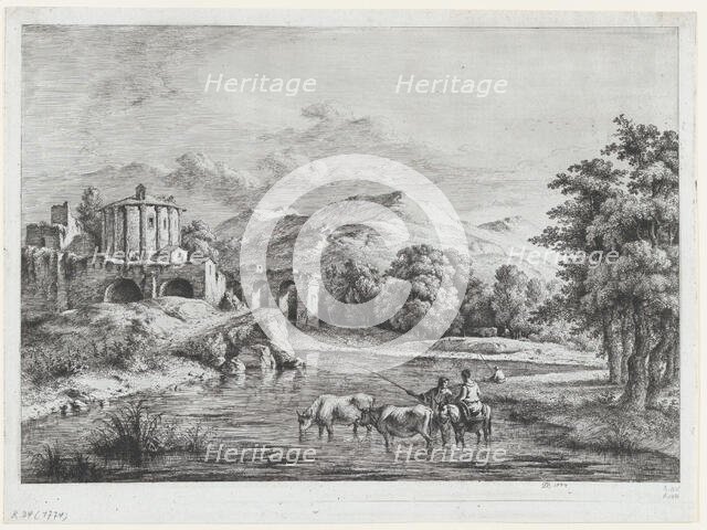 View of the Temple of Vesta, 1774. Creator: Jean-Jacques de Boissieu.