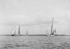 Start of the King's Cup race, August 1908. Creator: Kirk & Sons of Cowes.