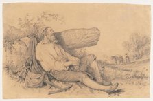 Sleeping Field Worker, 1842. Creator: Dominque Louis Papety (French, 1815-1849).