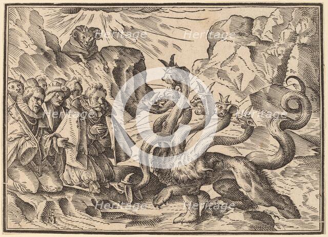 The Four Horsemen of the Apocalypse, published 1630. Creator: Christoph Maurer.