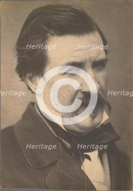 Champfleury Jules-Francois Husson, negative about 1855-1859; print about 1874. Creator: Nadar.