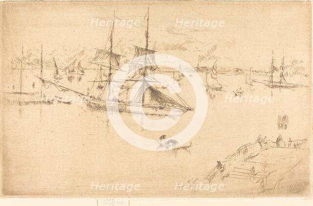 Lagoon: Noon, 1879/1880. Creator: James Abbott McNeill Whistler.