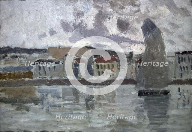 The Sailing Boat, probably 1890. Creator: Frits Thaulow.