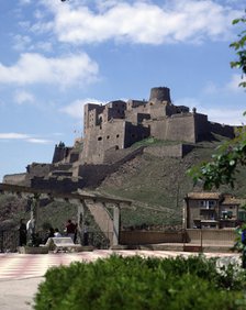 Exterior view of the Cardona Castle, it preserves remains of the 12th and 13th centuries building…