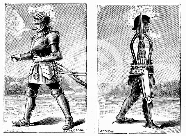 George Moore's steam man, 1893. Artist: George Moore