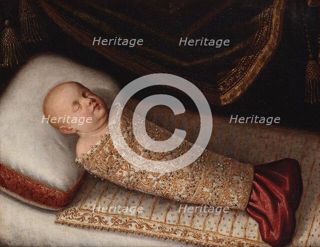 Equestrian portrait of Leopoldo de' Medici (1617-1675) as Baby, c. 1617. Creator: Ligozzi, Jacopo (1547-1627).