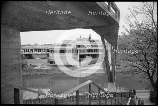 Kingsgate Bridge and Dunelm House, Durham, County Durham, c1963-c1980. Creator: Ursula Clark.