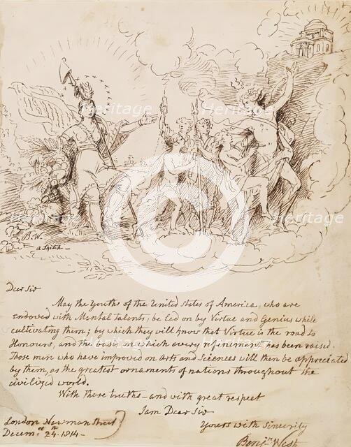 Allegorical Sketch, 1815. Creator: Benjamin West.