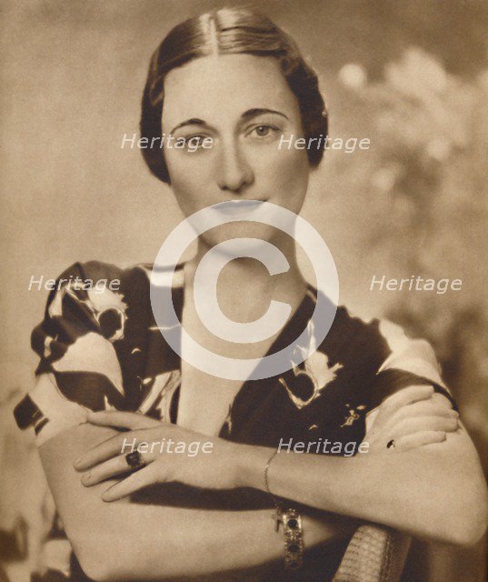 'Mrs Simpson: A Studio Portrait', 1937. Artist: Unknown.