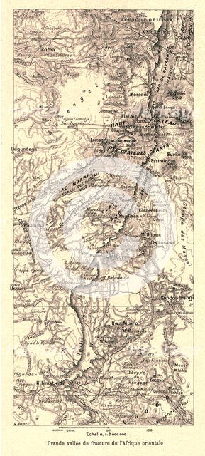 ''Grande vallee de fracture de lAfrique orientale; Afrique Australe', 1914. Creator: Unknown.