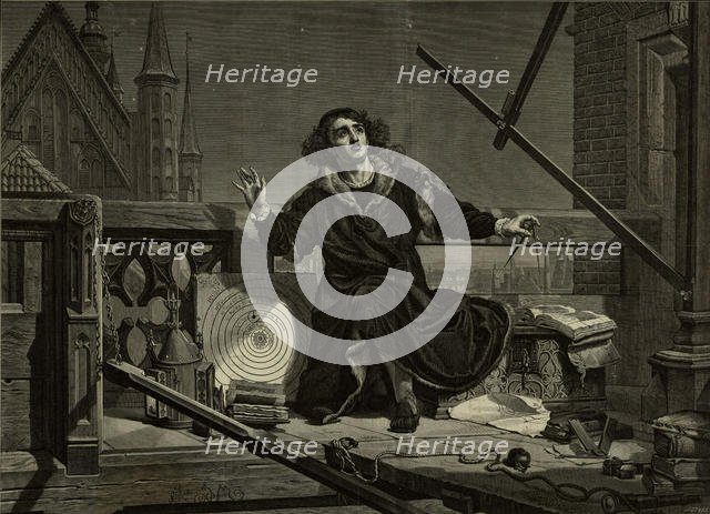 Nicolaus Copernicus (After Jan Matejko), 1874. Creator: Cynk, Florian Stanislaw (1838-1912).