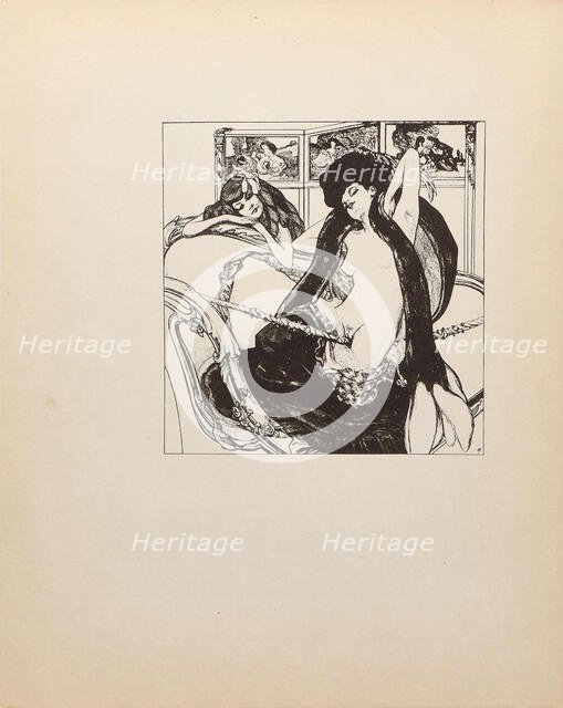 From "Tales at the Dressing Table" , c1908-1910. Creator: Bayros, Franz von (1866-1924).