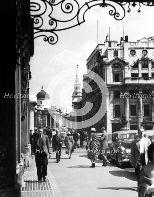 The National Gallery from Pall Mall, London, 1950s.  Creator: Arthur Charles Kirby Ware.